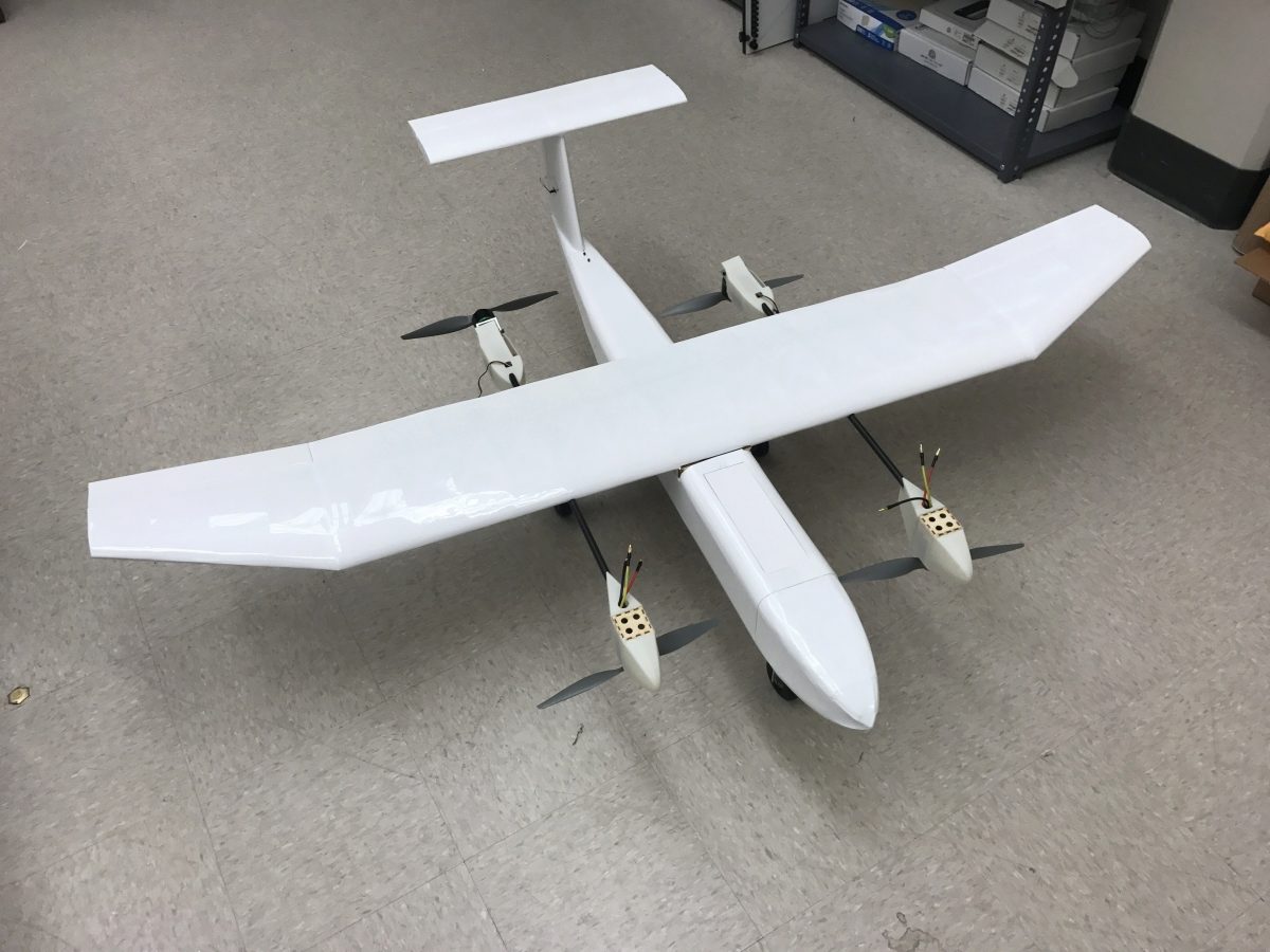 Prototype of the tiltrotor vehicle that Kozel and German are working on