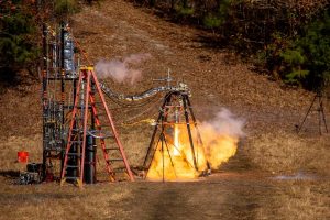 engine firing at the DOuglas County test site