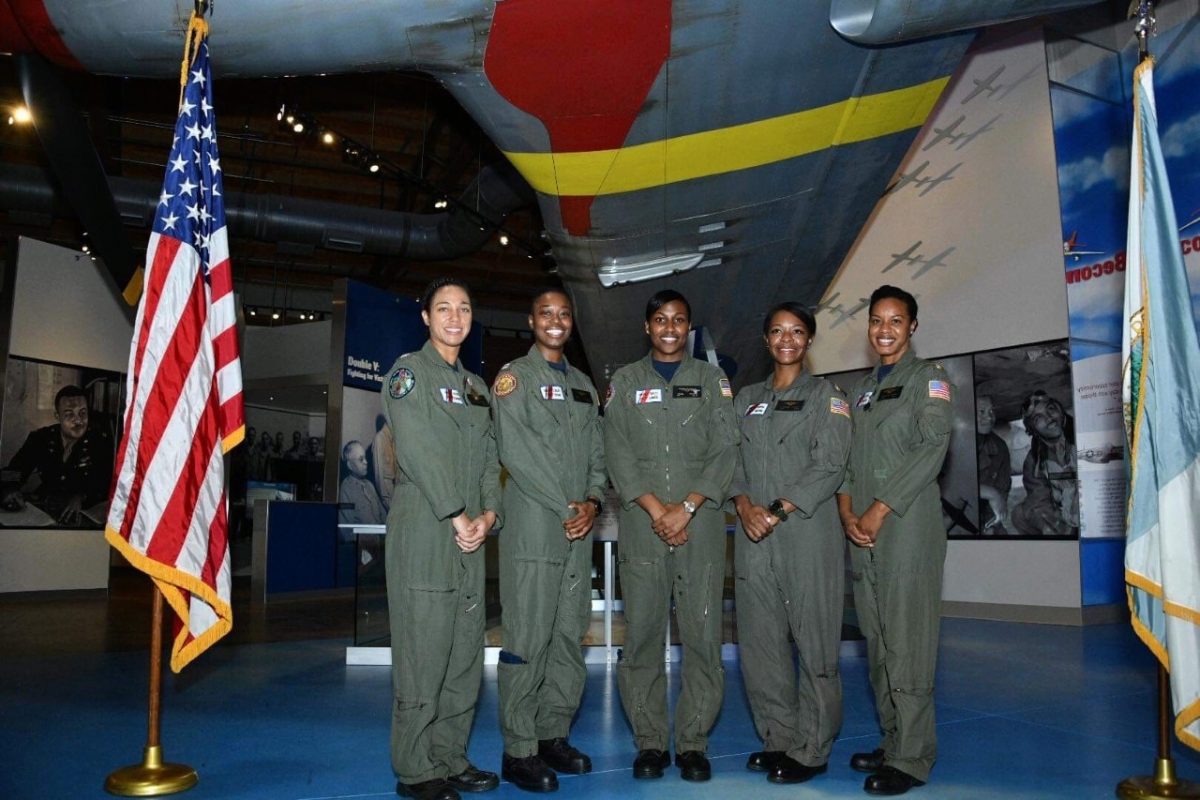 The only five black women to ever fly in the CG. We were all able to attend an event at the Tuskegee Historical Site where LT Ronaqua Russell was awarded an Air Medal for her valiant efforts during Hurricane Harvey in Houston. (This was one of very few times we’ve all been together)