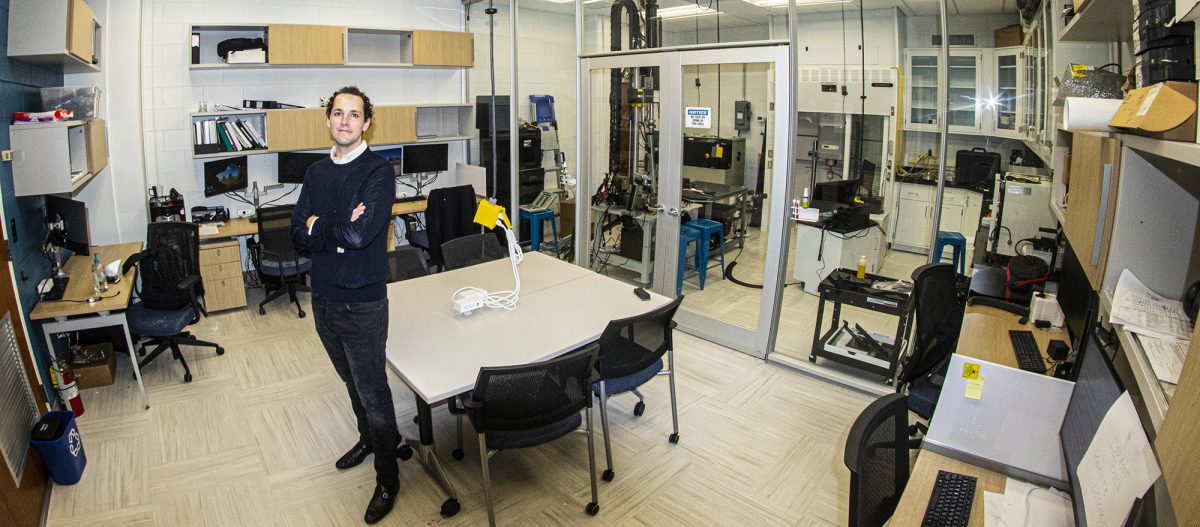 Prof. Claudio Di Leo, head of the Multiphysics Mechanics of Materials Lab at Georgia Institute of Technology's Aerospace Engineering School 