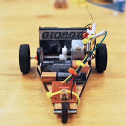Photo of "Giorgio", a race car designed by high school students