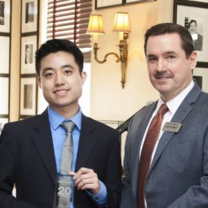Braven Leung and Aviation Week Editor Greg Hamilton