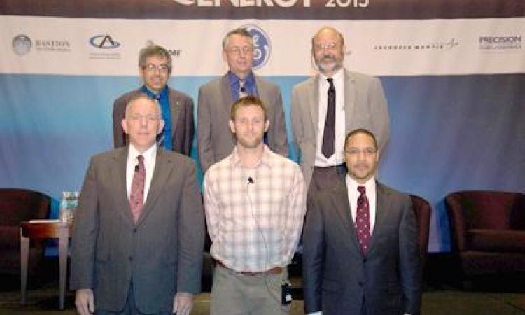 <p><strong><em>Dr. Mitchell Walker,</em></strong><em> first row, far right, brought together a panel of experts at AIAA's Propulsion &amp; Energy Forum 360, held in Orlando, FL, July 27-29. Joining him, (from top left) are: </em><strong><em>Mark Lewis, Peter Lord, Roger Myers, Jeffrey Sheehy, and Jonny Dyer. </em></strong><em>Check out <a href="http://www.aiaa-propulsionenergy.org/GovtInvestments_PE2015/"><strong>this video</strong></a> of the panel's discussion.</em></p>