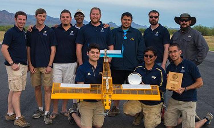 <p><em>From October through April, students in the Design Competition class pored over the designs, materials, and calculations that would create Buzz Killington, which beat out 81 other teams to take home third place in the 2015 AIAA DBF competition. That's dedication.</em></p>