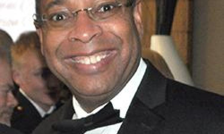 <p><em>Dr. Christopher Jones, AE '86, is seen here at his 2015 induction to the Georgia Tech College of Engineering Academy of Distinguished Engineering Alumni. A week later, Jones was selected as an Associate Fellow by the American Institute of Aeronautics and Astronautics.</em></p>