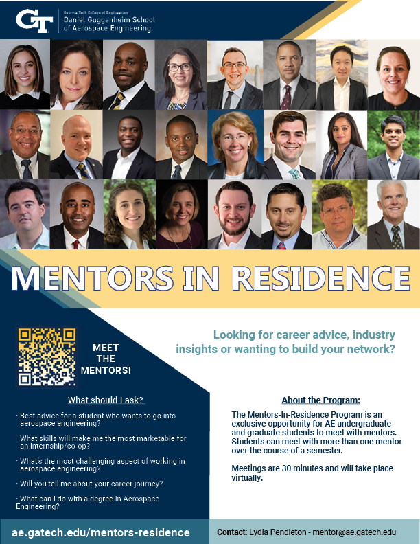 the mentors in residence program at the school of aerospace engineering