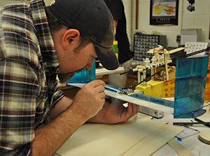 AE student working on Buzz Killington